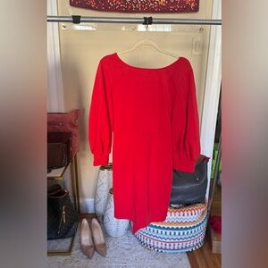 Red Bow Back Dress | L | Valentine’s NWT